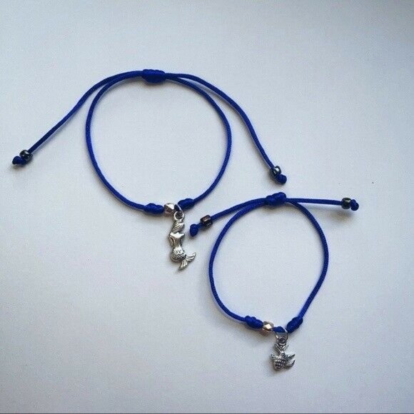 Mommy & Me Mermaid shape bracelet & earrings set - Picture 9 of 10